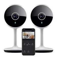 Vivid Indoor Smart Security Camera – HD Live Stream Camera for Indoor Home Mo...