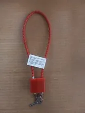 REGAL R07XXX R10XXX R11XXX R15XXX Gun Lock 2 Keys Steel Coated Cable RED NEW