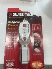 Swiss Tech BodyGard Personal Sonic Alarm and Red Flashers BGCS2WH-PA