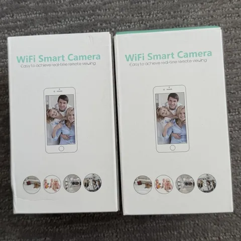 WiFi Smart Camera 1080p Indoor Wi-Fi IP Surveillance iCSee White USB Cable