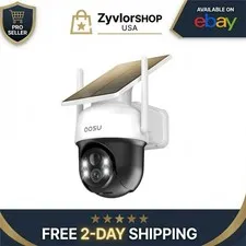 aosu Solar Camera Outdoor Wireless 2K Night Vision Home Security System