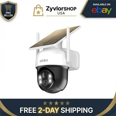 aosu Solar Camera Outdoor Wireless 2K Night Vision Home Security System