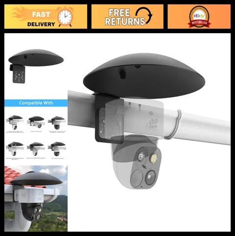 Universal Waterproof Outdoor Sun Rain Shade Cover with Gutter Mount for Security