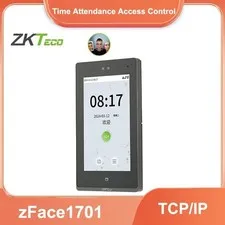 ZKTeco zFace1701 Facial Time Clock Employee Access Control Terminal ID/WiFi/ADMS