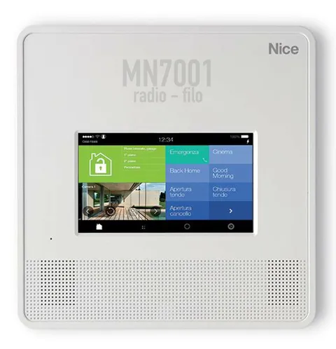 My Nice 7001 Touch Screen Mixed Alarm Wireless Radio Wire MNCUTC 