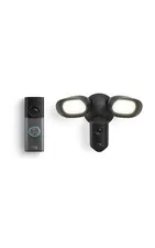 Wired Doorbell Pro (Newest Model) with Floodlight Cam Pro (Newest Model), Black