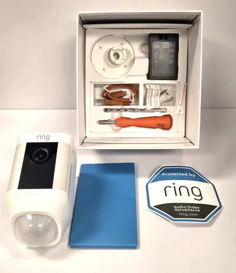 Ring Spotlight Camera Battery Outdoor Home Security Motion Night Vision Wireless
