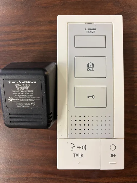 Aiphone DB-1MD Hands-Free Master Station + PT-1211C Power Supply | DA/DB Series