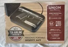 Lot of 2 Union Portable Security Safes NIB + Project ChildSafe Cable Lock - MINT