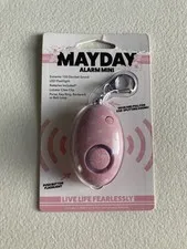 Mayday Alarm Mini LED Flashlight 100 Decibel Sound Batteries Included NEW PKG