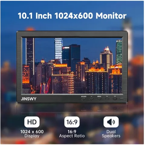 10.1" Security Monitor with HDMI VGA BNC AV USB Ports