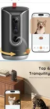 TKENPRO 2K Pet Camera Treat Dispenser, AI Photo Album, Dog Camera with 360° A...