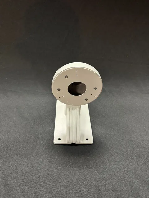 White dome camera mount with backbox