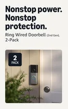 Wired Doorbell (Newest Model), Retinal 2K with Wide-Angle Video, up to 6X Enhanc