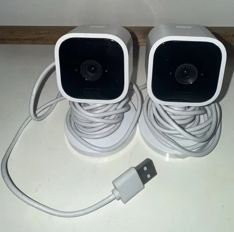 Blink Mini Indoor IP Security Camera 2-Pack 1080p Wi-Fi Wired USB Alexa