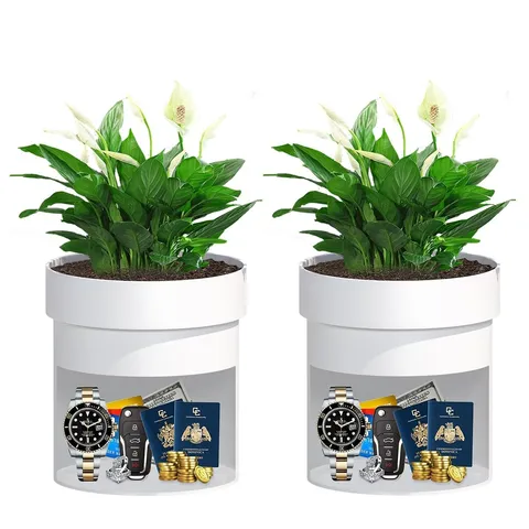 Sdstone Fireresistant Waterproof Flower Pot Diversion Safe Key Locksstainless