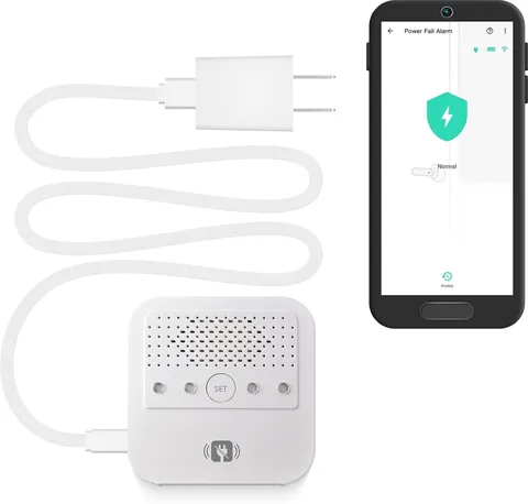 Remote Power Outage Alert with 110 dB Alarm - Wireless Monitoring with App