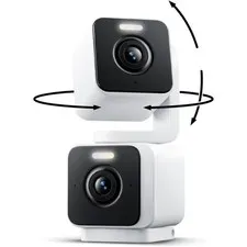 Duo Cam Pan Indoor/Outdoor IP65 2K 360° Pan/Tilt Smart Home Security Camera