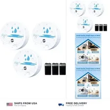 3 Pack Water Leak Detectors for Home, 100dB Waterproof Water Sensor Alarm Lea...