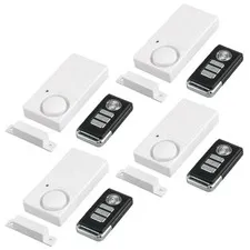 Magnetic Sensor Door Window Safety Burglar Alarm Wireless Remote Control 4 Packs