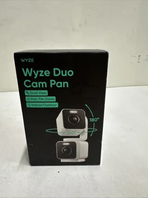 Wyze Duo Cam Pan Wired Dual Pan Tilt Color Night Vision Camera New Sealed
