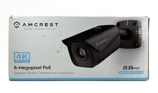 Amcrest IP8M-2496EB-V2 4K 8MP PoE Outdoor Weatherproof Bullet IP Camera Black