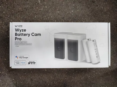 Wyze Battery Cam Pro 2K Color Night Vision/Radar Detection 2 Pack WYZECOP-RB2PK