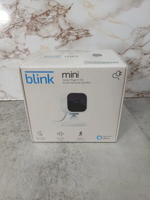 Blink Mini Indoor Plug-In Live HD Smart Security Camera (New in Box)