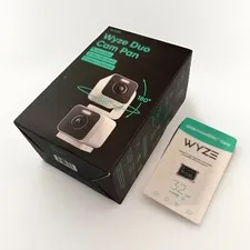Wyze Duo Cam Pan 2K IP65 Indoor Outdoor Pan Tilt Camera Alexa 32GB New