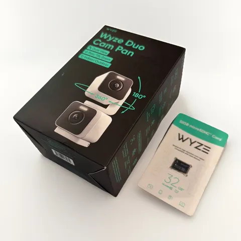 Wyze Duo Cam Pan 2K IP65 Indoor Outdoor Pan Tilt Camera Alexa 32GB New