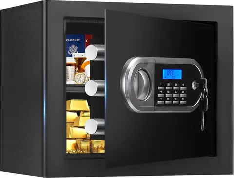 1.3 Cuft Small Fire Proof Safe for Home Documents, Anti-Theft Safes for Home Use