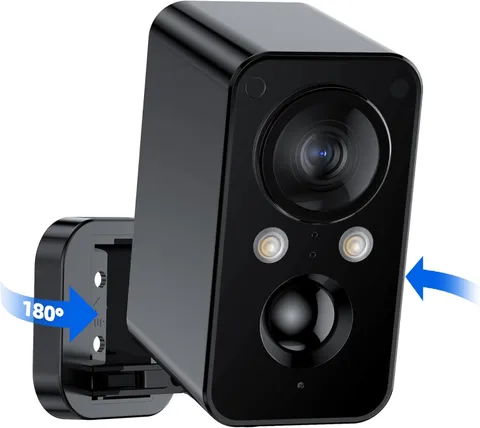 2K Wireless Security Camera For Home Outdoor Security, Color Night Vision, Siren