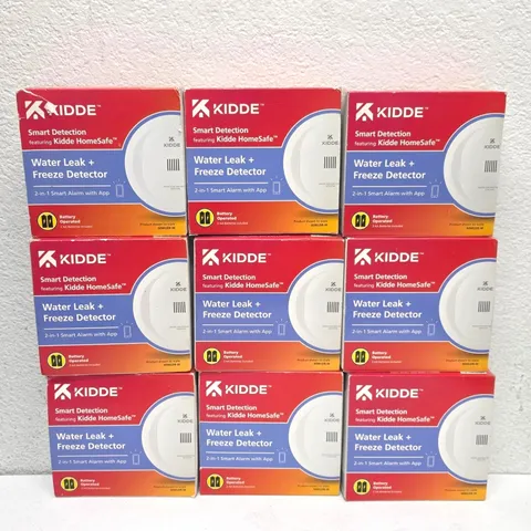 9 PACK - Kidde Smart Water Leak and Freeze Detector WiFi Alexa Google 60WLDR-W
