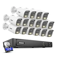 ANNKE 12MP 8CH 16CH NVR PoE 4K Audio Security Camera System Color Night Vision