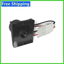 Versatile Dusk-to-Dawn Outdoor Sensor for Lamp Posts – Ezee Change Plug, Black