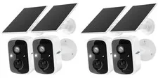 Hiseeu HD 2K Solar Outdoor Security Cameras (4-PACK) *NEW -See Box*