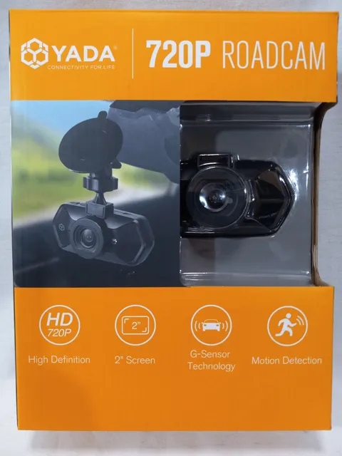 YADA 720P Dash Road Camera, 120-Degree Wide Angle Lens, G-Sensor 4GB SD Card New