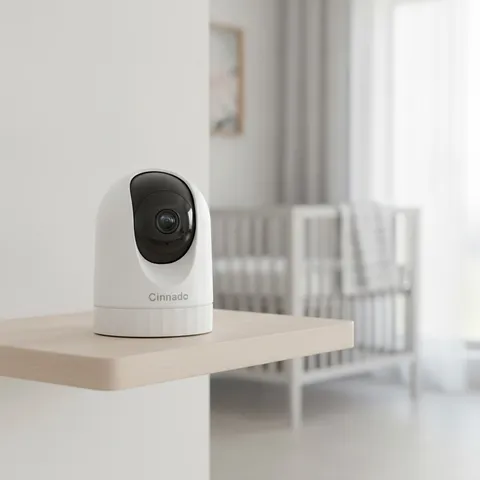 Smart 360° Indoor Camera: 2K Resolution, Night Vision & Alexa Compatible