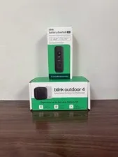 Blink Outdoor 4 Wireless Camera Security System &Blink Video Doorbell 2k+ BUNDLE