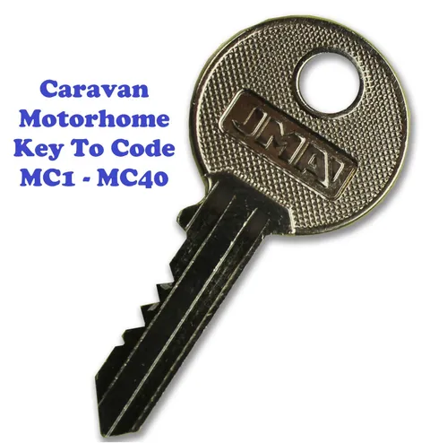 West Alloy Caravan Key Motorhome MC Series Key Cut To Code MC1 To MC40