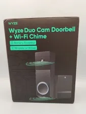 Wyze Wireless Duo Cam Video Doorbell (Chime Included) Battery Powered 2K Full