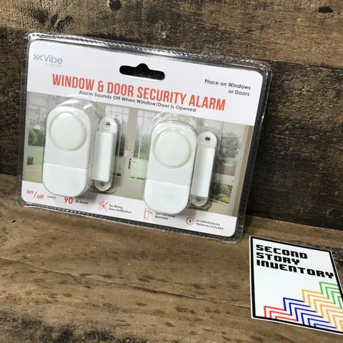 New Vibe e-ssentials Window & Door Security Alarm Simple Install 2-pack