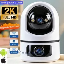 WiFi Security Camera Indoor 360° AI Movement Detection Cloud/TF 2.4GHz/5GHz Cam