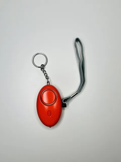 Personal alarm keychain