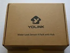 YoLink Water Leak Sensor 4 Pack With Hub Model No. YS1603-UC + 4 YS7903 SENSORS