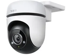 Tapo 1080P Outdoor Wired Pan/Tilt Security Wi-Fi Camera, 360° View, White