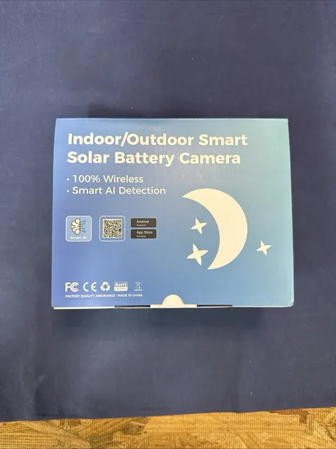 Hiseeu 4MP Wireless Wi-Fi Solar/Battery Security Cameras 2-Pack Night Vision