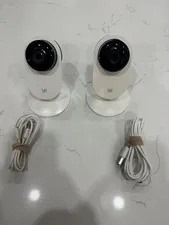Pair of YI YHS-113-IR Home Black Security Cameras, 2.4Ghz Indoor Cameras