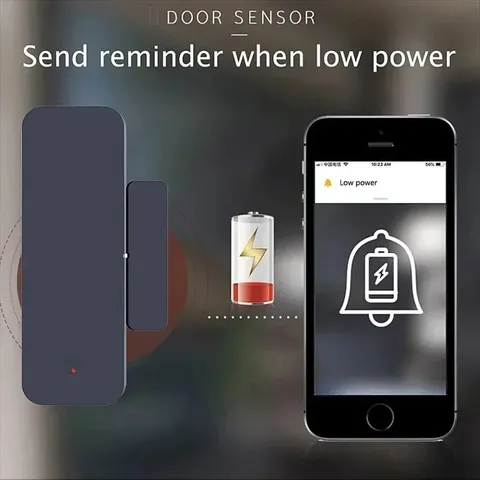 WiFi Door Window Sensor Magnetic Alarm Smart Home Security Burglar Alert