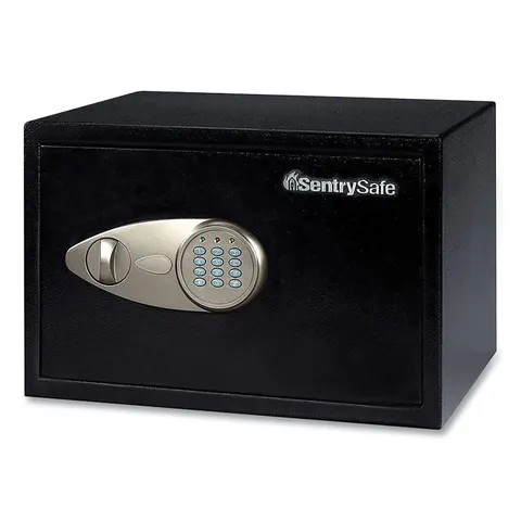 Sentry? Safe X055 Digital Security Safe, 0.58 cu ft, 13.8 x 10.6 x 8.7, Black/Si